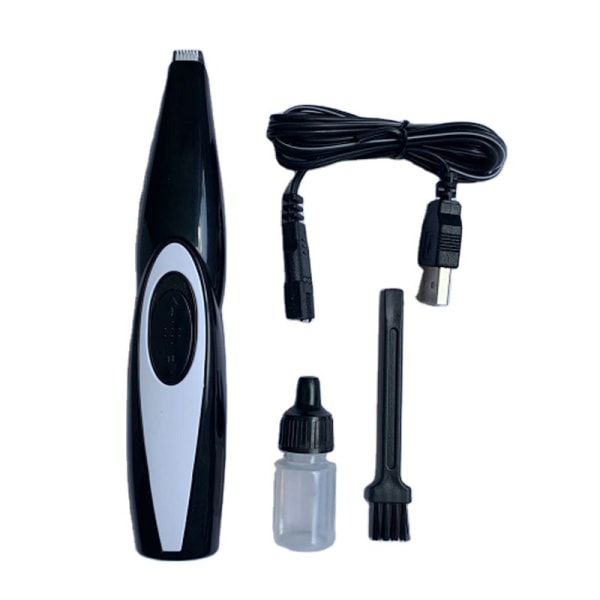 Elektrisk hårtrimmer för husdjur USB uppladdningsbar trådlös liten hårtrimmer black