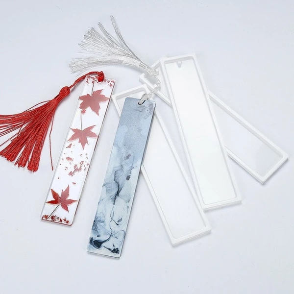 5 Resin Bookmarks Resin Bookmark Rectangular Silicone Bookmark Mold DIY Jewelry Epoxy Resin DIY Mold
