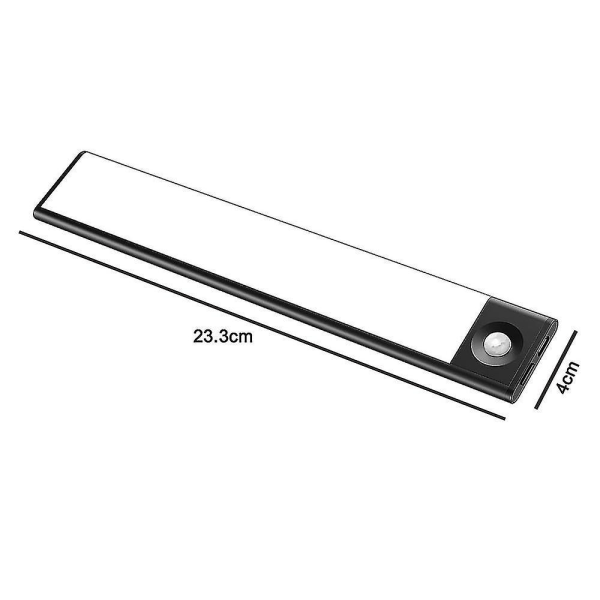 2 stk Led Bevægelsessensor Lys Bærbar køkkenskabsbelysningslampe