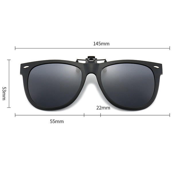 Solbriller Clip-On/Flip-On polariserede UV-briller
