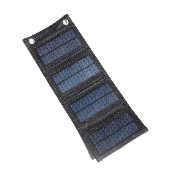 Solcellepanel i polykrystallinsk silisium, 145 × 95 × 25 mm, svart
