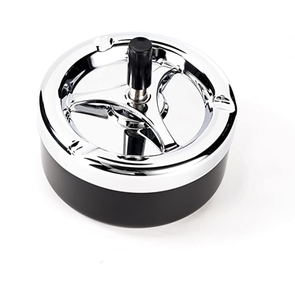 Huge Elegant Modern Beautiful Rotating Ashtray Wind Ashtray black