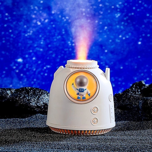 Vanddiffusor Med Led Lys Astronaut Humidificador Hvid