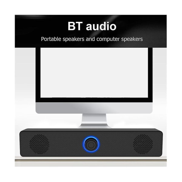 USB virralla toimiva Soundbar Bluetooth 5.0 -kaiutin 4d Surround Stereo Bass Subwoofer -äänipalkki kannettavalle tietokoneelle P