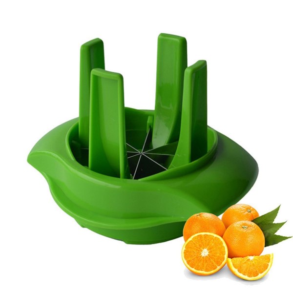 Rustfrit stål Citron-/Lime-skæremaskine Frugt-skæremaskine Citron-skæremaskine Æbleskæremaskine Appelsin-skæremaskine green