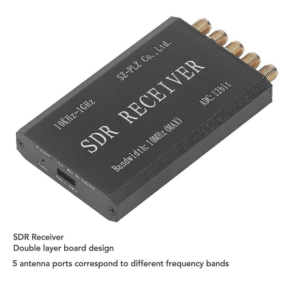 Rsp1 USB Sdr-mottagare, 10k1ghz 12bit Mini USB Sdr-mottagare Förenklad mottagare-mottagningsmodul