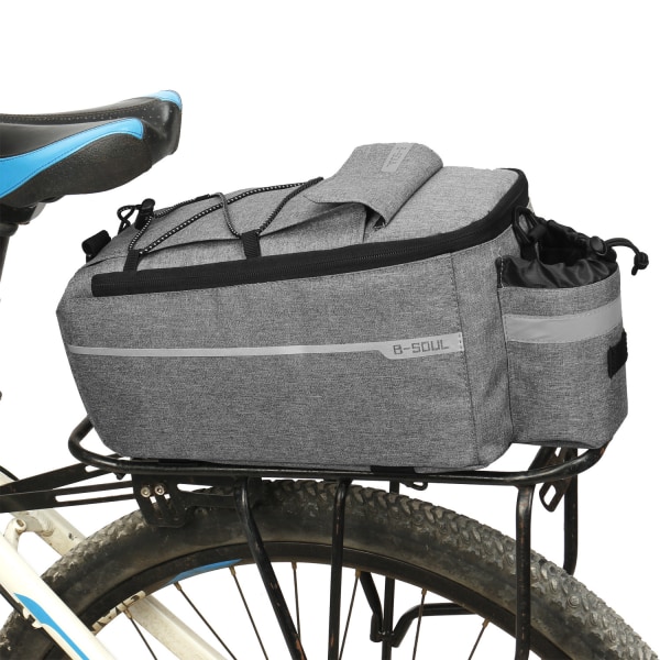 Cykelväskor bagagehållare vattentät, bagagebärarväska grå