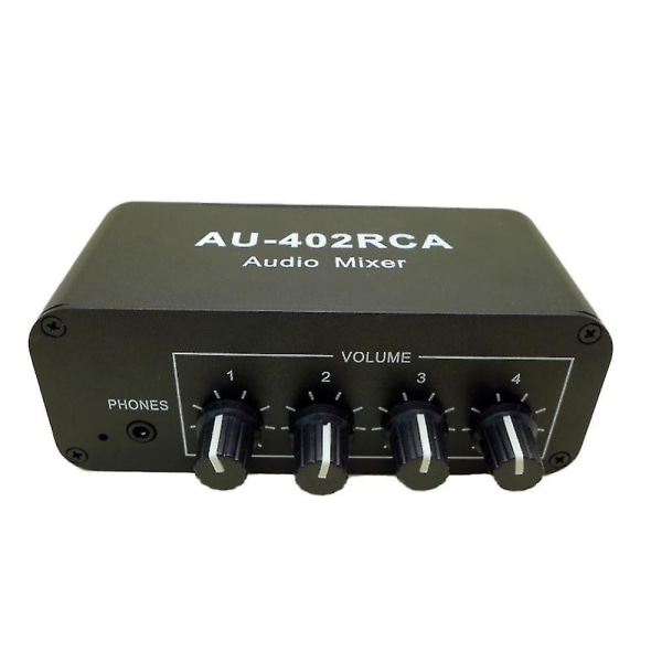 Multi-källa Rca Mixer Stereo Audio Reverberator 4 Input 2 Output Audio Switcher Driver Head