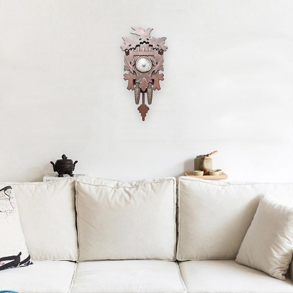 Vintage kodin koristeellinen lintu seinäkello riippuva puukello olohuone heilurikello askartelu taide Clo