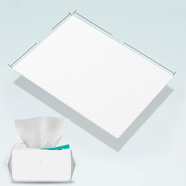 2PCS Non Woven Disposable Face Towels 100% Cotton Fabric