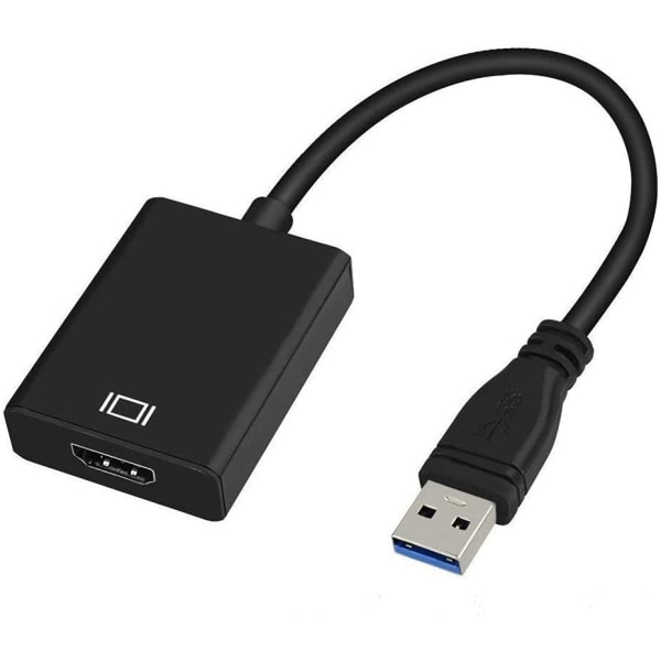 USB 3.0 til HDMI-adapter, 1080P full HD video- og lydkonverter