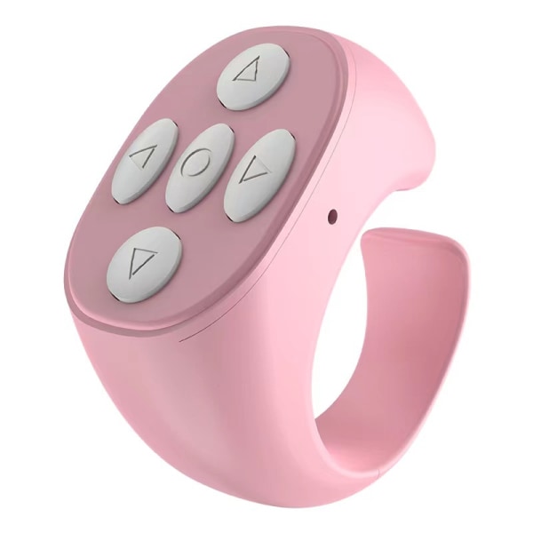 Bluetooth vibrato fjernbetjeningsring med opladningsrum pink