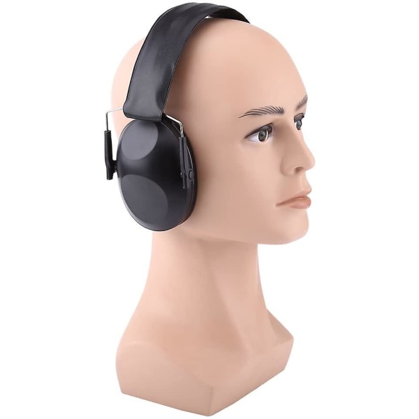 Brusreducerande hörlurar Ljudisolerade hopfällbara huvudband Hörselkåpor  Skyddande öronbrusrisk för industriarbete, skytte, jakt (svart) svart 30c1  | svart | Fyndiq