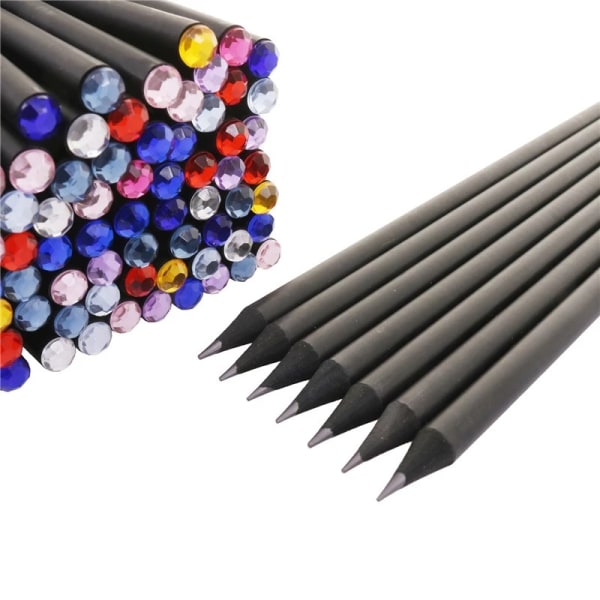 20st rena svarta designpennor med borrar Barnpennor för att skriva