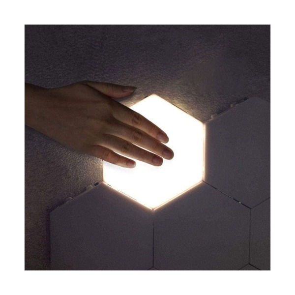 Creative Hexagonal Geometry LED-pærer Touch Sensitive LED-pærer