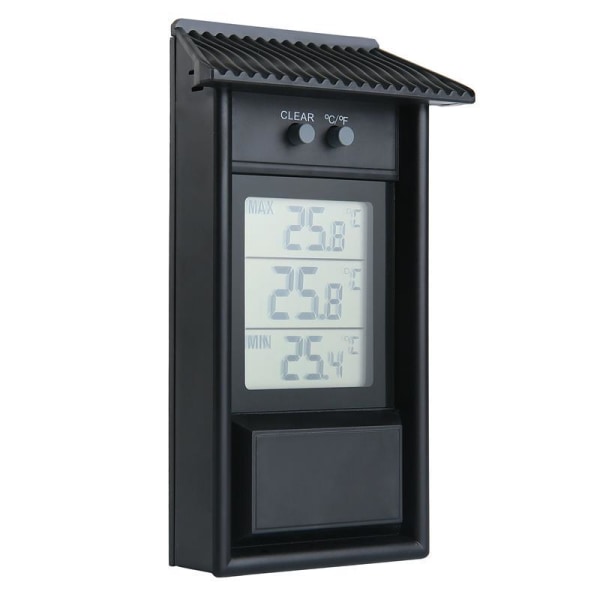 Utomhus elektronisk termometer hygrometer vattentät storlek temperatur värde minnesfunktion