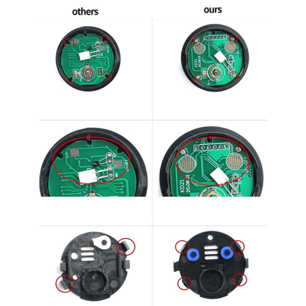 5 Pcs Mini Digital LCD Temperature and Humidity Meter Wireless Thermometer Indoor/Outdoor Hygrometer