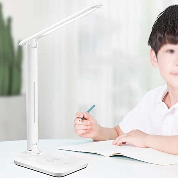 LED bordlampe Trådløs opladning bordlampe Eye-Caring Study