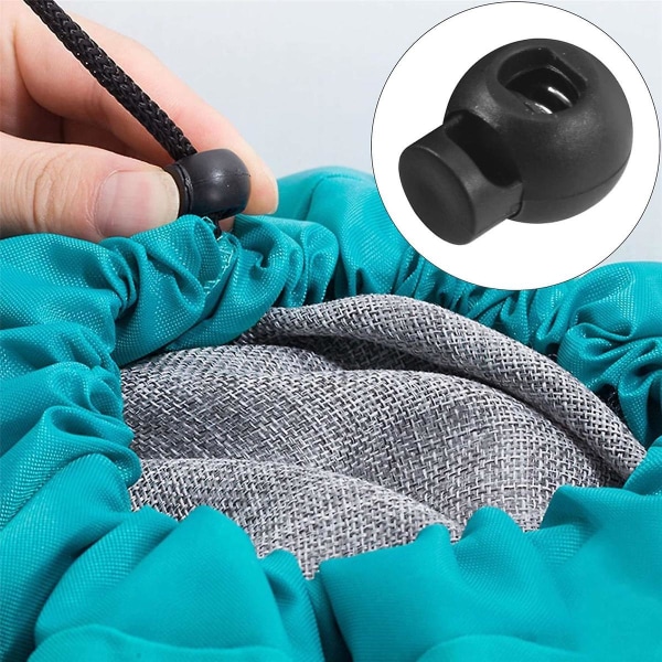 100 kpl johdon pistoke DIY musta muoviliitin johdon lukkopistoke kytkimen kansi cover lukko muovinen neppari