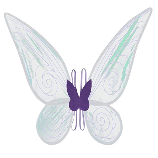 Halloween fairy vingar klä upp vingar färgglada stora ängla vingar prestanda rekvisita dekoration lila purple