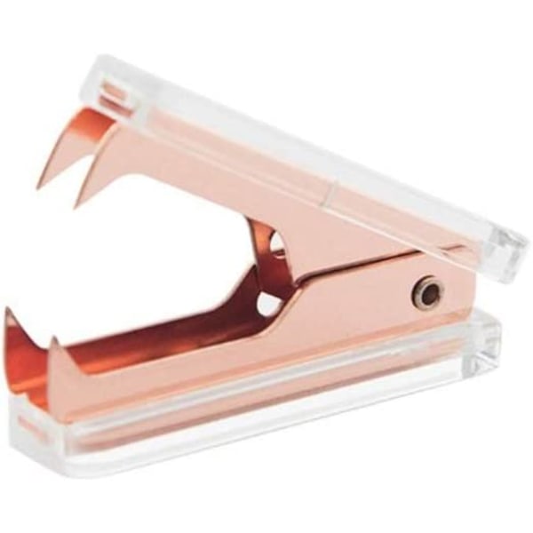 Rose gold staples, learning office stationery staple remover