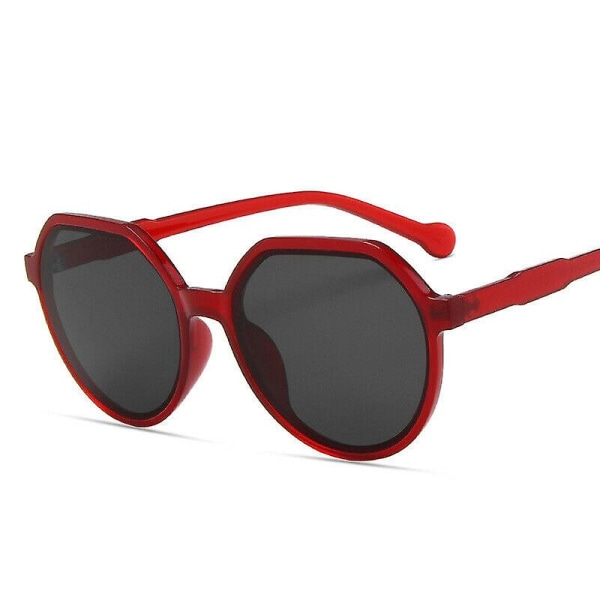 Dame-solbriller med stort stel til mænd, rød
