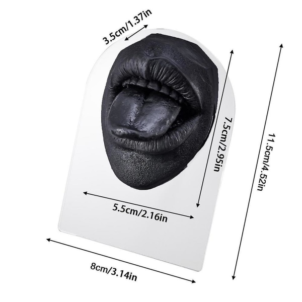 Myk silikon Tunge&munn Modell Simulering av menneskelig kroppsdel