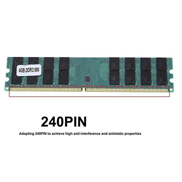 16gb 4x4gb Pc2-6400 Ddr2 800mhz 240pin Amd Dedicated Desktop Memory Ram 1.8v Sdram vain Amd