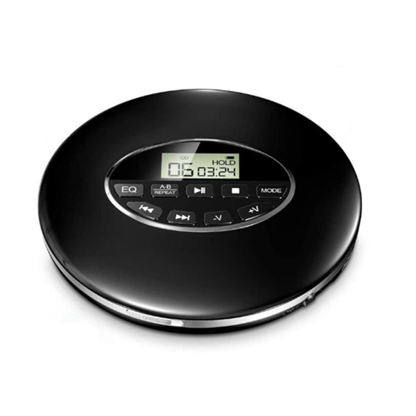 CD Walkman Smart Bluetooth spelare Prenatal Education Machine Bärbar CD-maskin Mobil Walkman svart