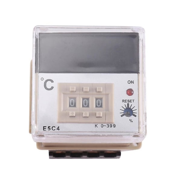1 stk E5c4 styreskinne Type temperaturregulator 220v 0~399 Digital Display Pointer Kontrolkontakt