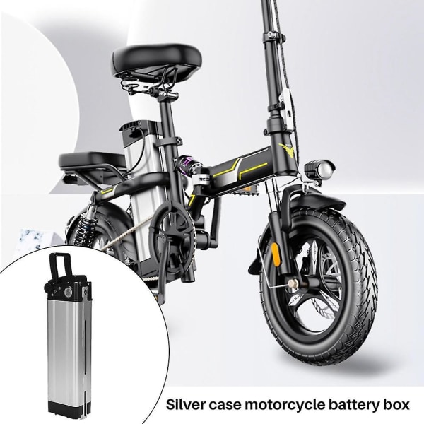 Elektrisk cykel plast lithium batteriboks 36v/48v/60v Kapacitet 18650 Holder taske Cykeltilbehør