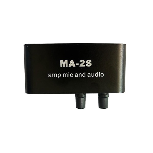 6,5 mm dynamisk mikrofon 3,5 mm kondensatormikrofonförstärkare Hörlursförstärkare Ljudförförstärkare