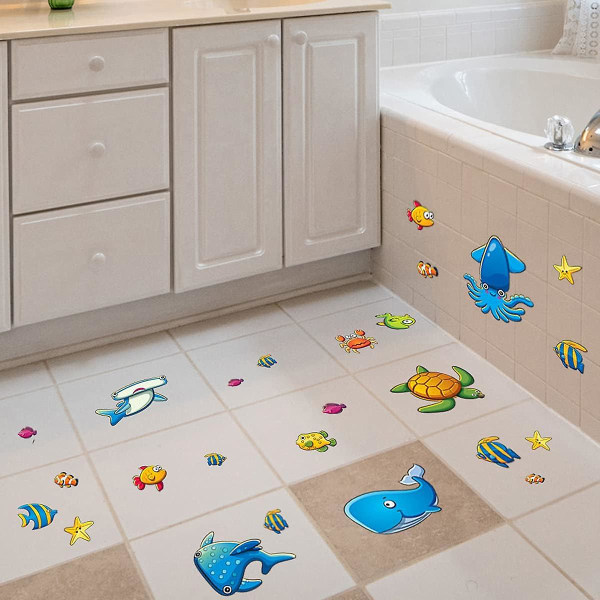 Jääkaapin tarrat liukumattomat kylpytarrat kylpy suihku sarjakuva tarrat vauva perheen baby eivät enää luista