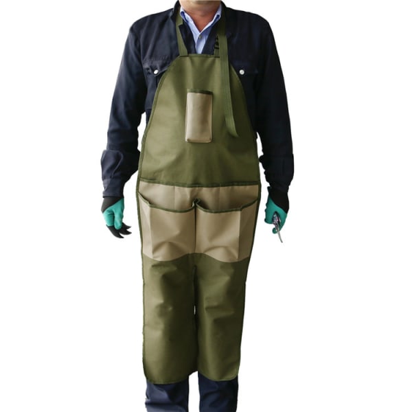 Oxford leggings med værktøjslommer Spænder Plukkeforklæde Frugthave Anti-snavset tøj Træbearbejdningsforklæde Arbejdsforklæder
