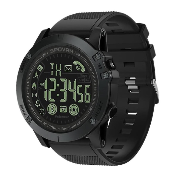 Pr1-2 Smart Watch Men Professional 5atm Vattentät Bluetooth Call Digital Väckarklocka Svart