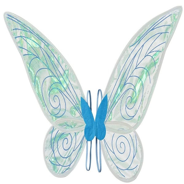 Lasten kimaltelevat keijun siivet Halloween halloween-puku Enkelin siivet perhosen aikuisten keijun siivet tytöille blue