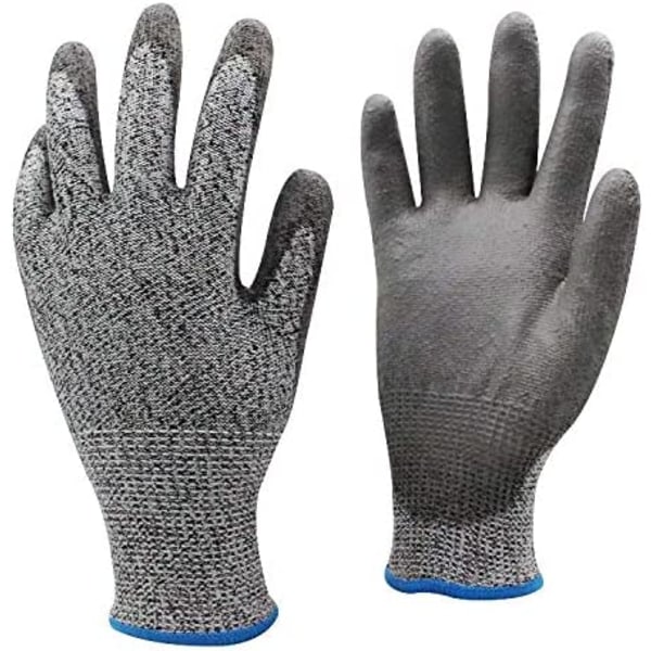 2 Par skærebestandige handsker Arbejdshandsker Beskyttelseshandsker M & L