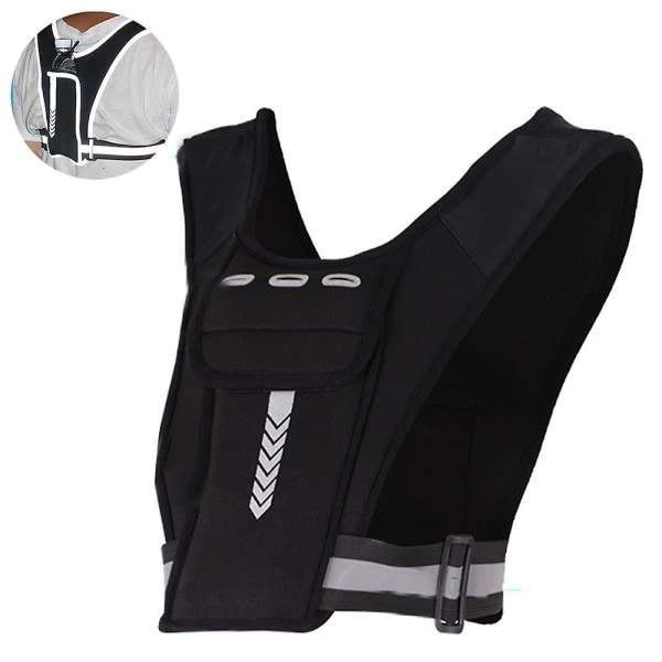 Løpevest 1 stk Universal Running Vest, Telefonholder med justerbart midjebånd Multisport Telefon Brystpakke