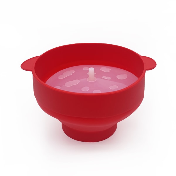 Popcorn Bowl Silikoni taitettava punainen red