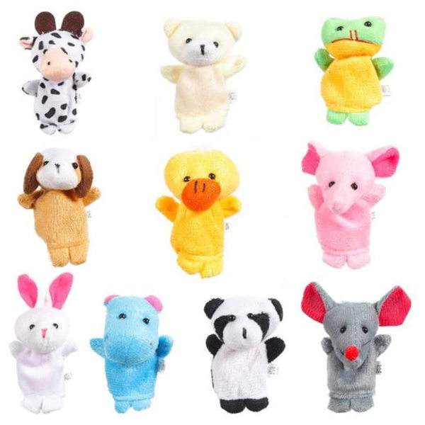Baby Finger Puppets, 10 st Kids plysch leksak Handdockor Set Fyndiq