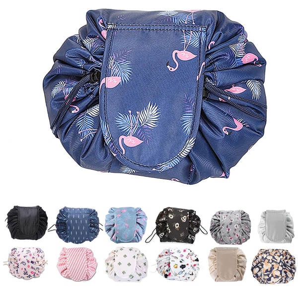 Drawstring Cosmetic Bag blue