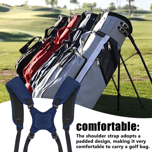golfryggsäck axelrem Ersättande Golf Bag Straps | Bekväma ersättningsgolfband, utomhustillbehör