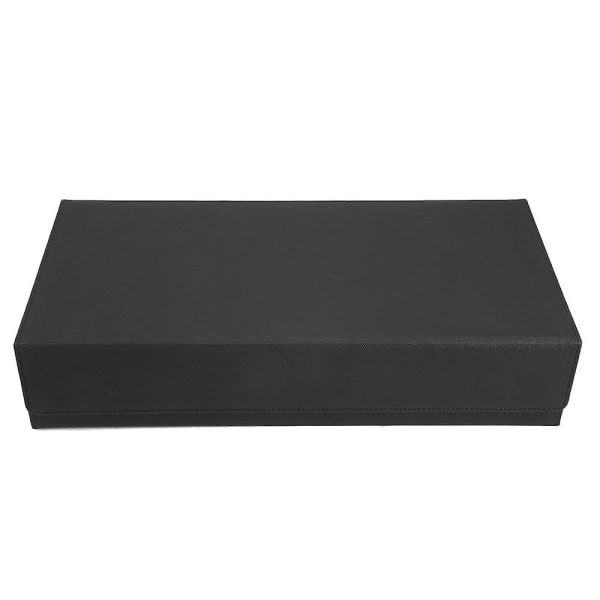 Super 550+ Monocolor Cards Deck Box Nahkainen case kaupankäyntikorttipeleihin musta