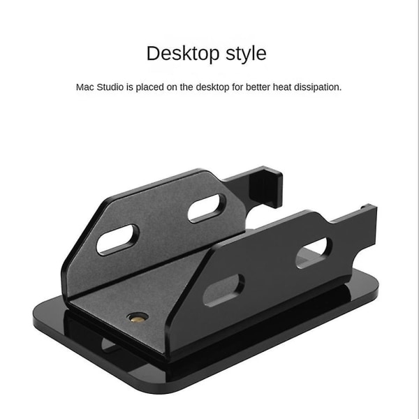 Akrylholder kompatibel til Studio Desktop Stand Pc Base Support Vægmonteret køleholder, Des