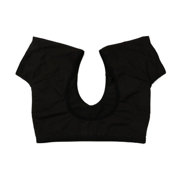 T-shirtformade svettabsorberande kuddar är återanvändbara och tvättbara svarta L