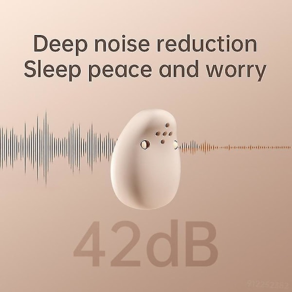 Trådlösa Bluetooth hörlurar, osynliga sömnproppar i örat