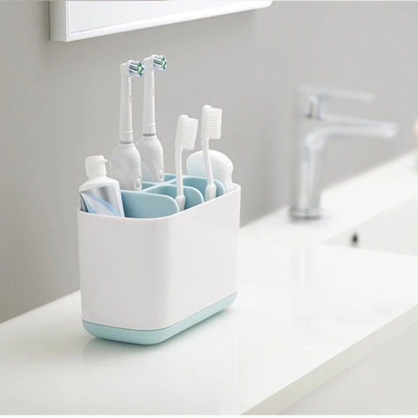 Badeværelse Tandbørste Holder Opbevaringsboks El-tandbørste Badeværelse Opbevaringsstativ Grå grey