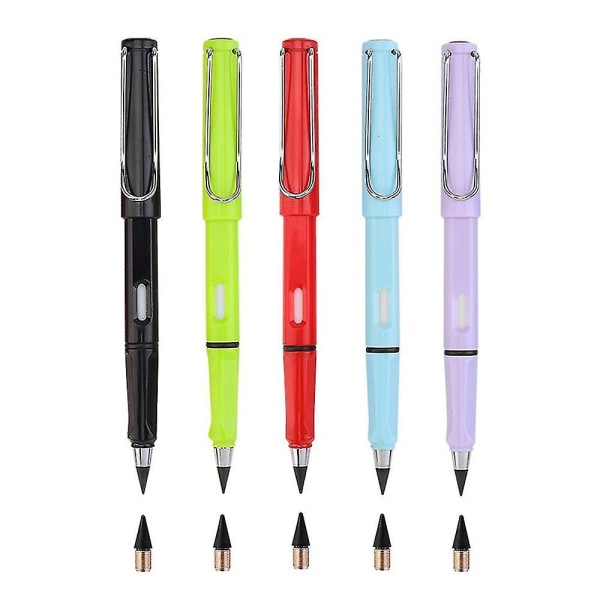 5 st skrivpennor, raderbara pennor, ritpennor