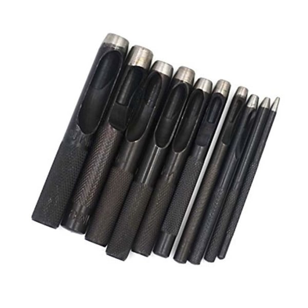 10pcs 1mm To 10mm Round Steel Leather Craft Hollow Hole Punch