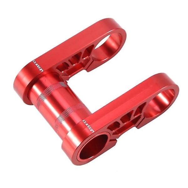För hopfällbar cykel Dubbla skaft 31,8 mm förlängt styrstam Justerbara aluminiumspinnar, röd